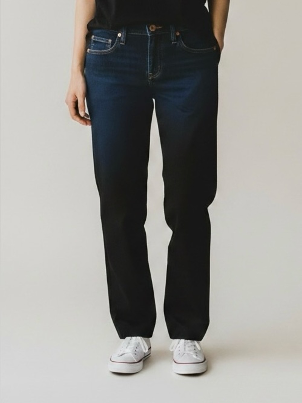 Madewell 10" High Rise Skinny Jeans Dark Indigo Tencel Denim Edition Size 27